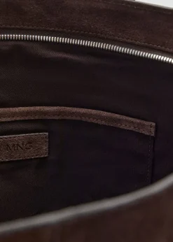 Dame MANGO Suede shopper bag