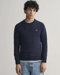Gant SUPERFINE LAMBSWOOL C-NECK Dark navy melange Sale