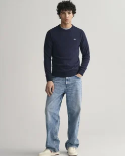 Gant SUPERFINE LAMBSWOOL C-NECK Dark navy melange Sale