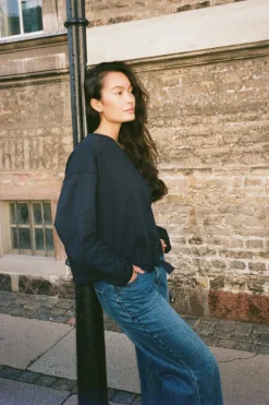 Dame Rabens Saloner Sweat drawstring top - Sheela