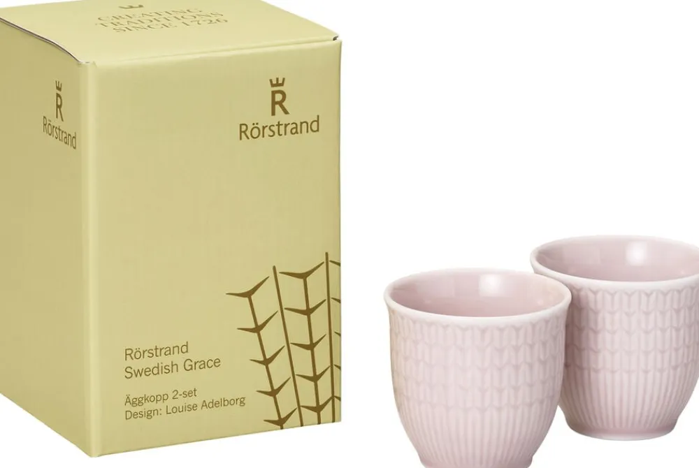 Rörstrand Swedish Grace Æggebæger 4 cl Rose 2 styk