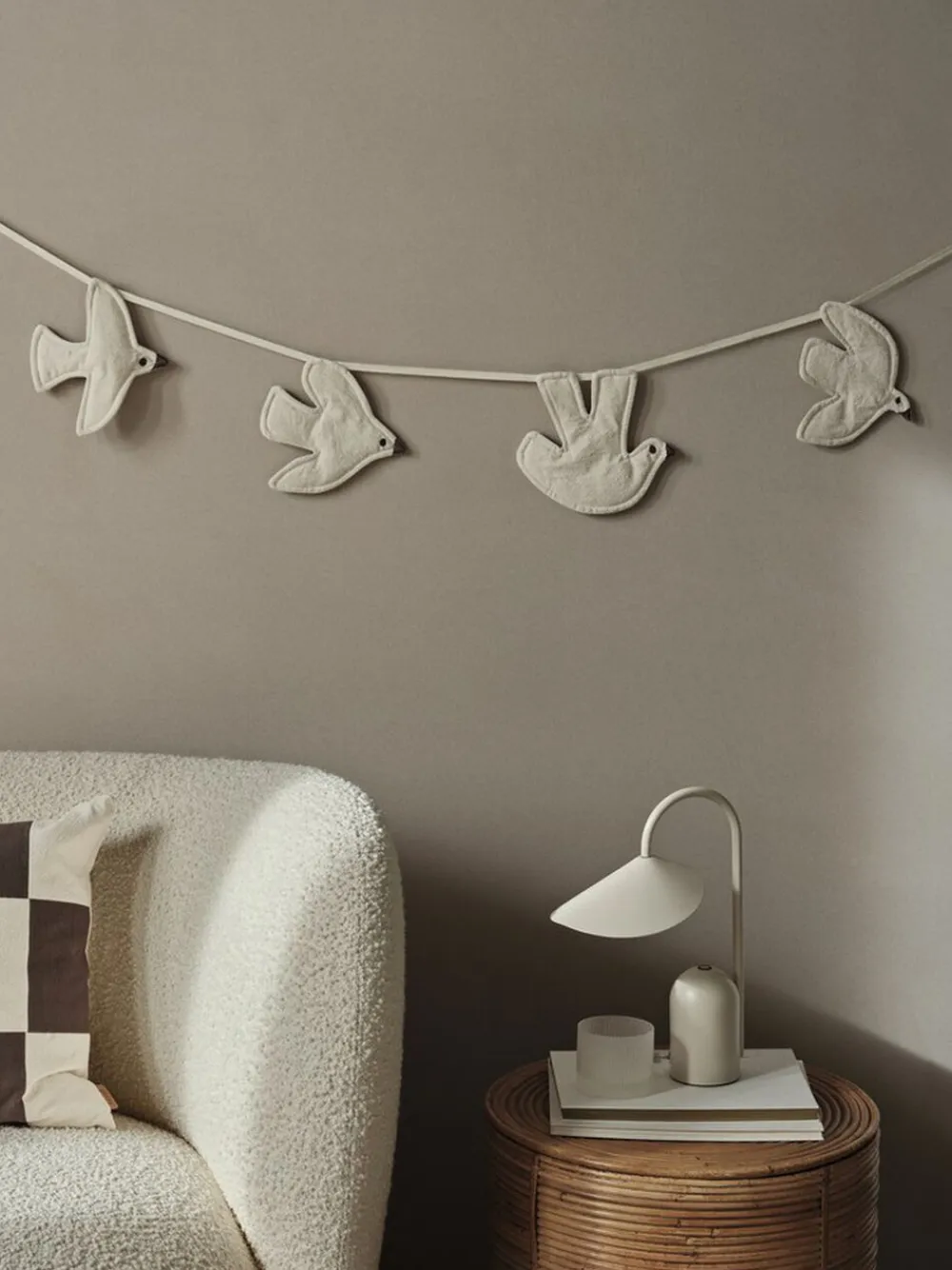 Ferm Living Swif Bird Garland - Undyed