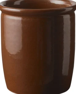 Knabstrup Keramik Syltekrukke, brun, 1 l Terracotta Online