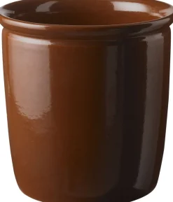 Knabstrup Keramik Syltekrukke, brun, 1 l Terracotta Online