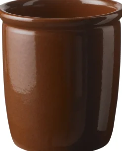 Knabstrup Keramik Syltekrukke, brun, 1 l Terracotta Online