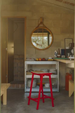 Hay Taburete 8 Bar stool Low Signal red