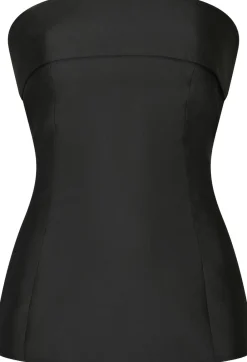 Neo Noir Taleen Dull Sateen top Black New