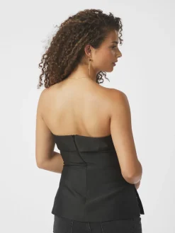 Neo Noir Taleen Dull Sateen top Black New