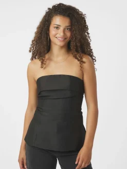 Dame Neo Noir Taleen Dull Sateen top