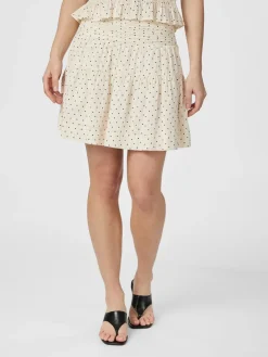 Neo Noir Tarrow Dot Skirt Creme