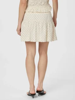 Neo Noir Tarrow Dot Skirt Creme