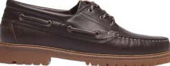 Les Deux Taylor Leather Boat Shoe Brown Clearance