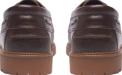 Les Deux Taylor Leather Boat Shoe Brown Clearance