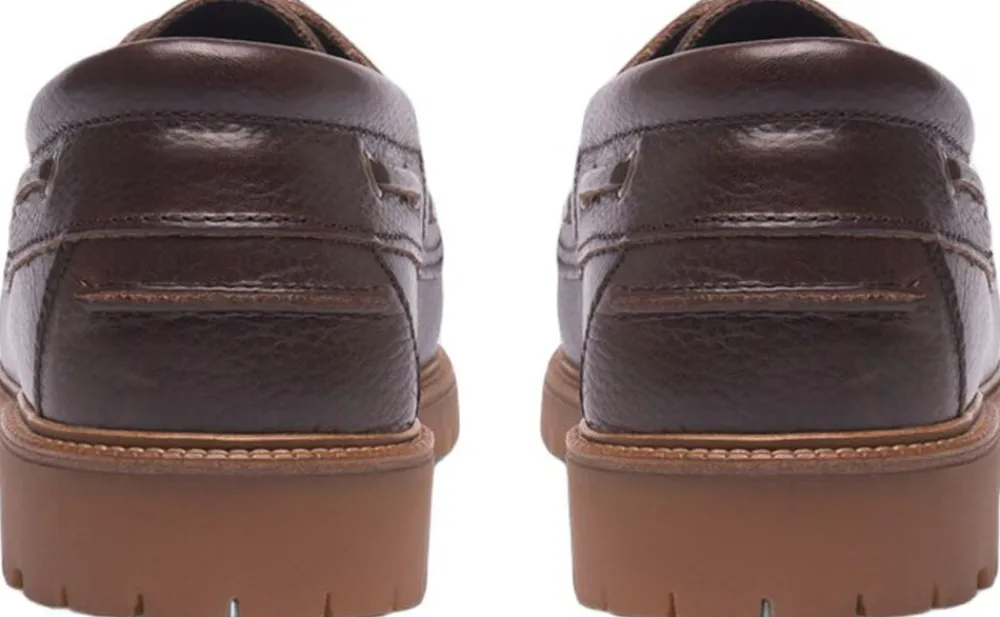 Les Deux Taylor Leather Boat Shoe Brown Clearance