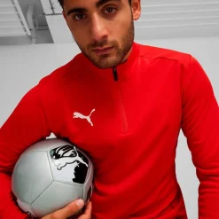 Puma Teamgoal 1/4 Zip Trænings Trøje Orange New