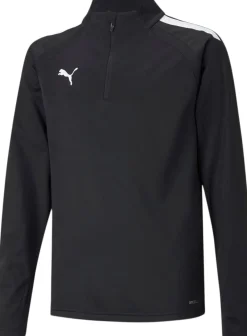Puma Teamliga 1/4 zip trøje Sort Discount