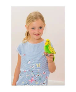 Børn Teddy Hermann - Undulat grøn 13 cm