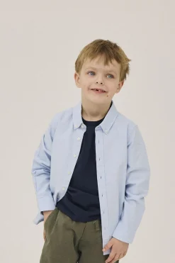 Magasin du Nord Collection Teis oxford shirt - GOTS Light blue Discount