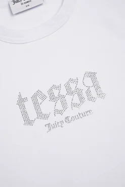 Dame Juicy Couture Tessa x Juicy - t-shirt m. diamanter