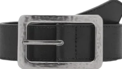 Textured square buckle belt>MANGO New