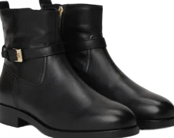 TH BUCKLE RIDING LEATHER BOOTIE>Tommy Hilfiger Online