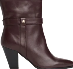 Tommy Hilfiger TH T-STRAP LEATHER POINTY BOOTIE Brookwood Online