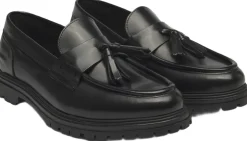 Les Deux Thatcher Polido Tassel Loafer Black Clearance