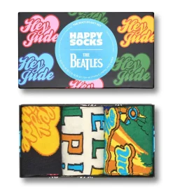 The Beatles 3-Pack Socks Gift Set>Happy Socks New