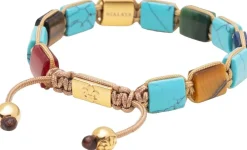 Nialaya The Dorje Flatbead Collection - Turquoise, Blue Lapis, Carnelian, Brow