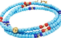 The Mykonos Collection - Vintage Turquoise, Red and Blue Glass Beads><noscript><img width=