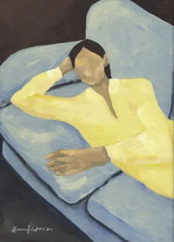 x Hanna Peterson - Blue Sofa>The Poster Club Clearance