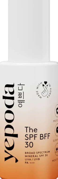 YEPODA The SPF BFF (30) - Tonet mineralsk solcreme UVA/UVB SPF 30 PA+++ New