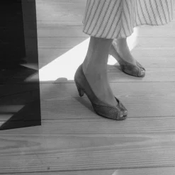 Anonymous Copenhagen Tiffany stiletto Calf suede Denim blue Discount