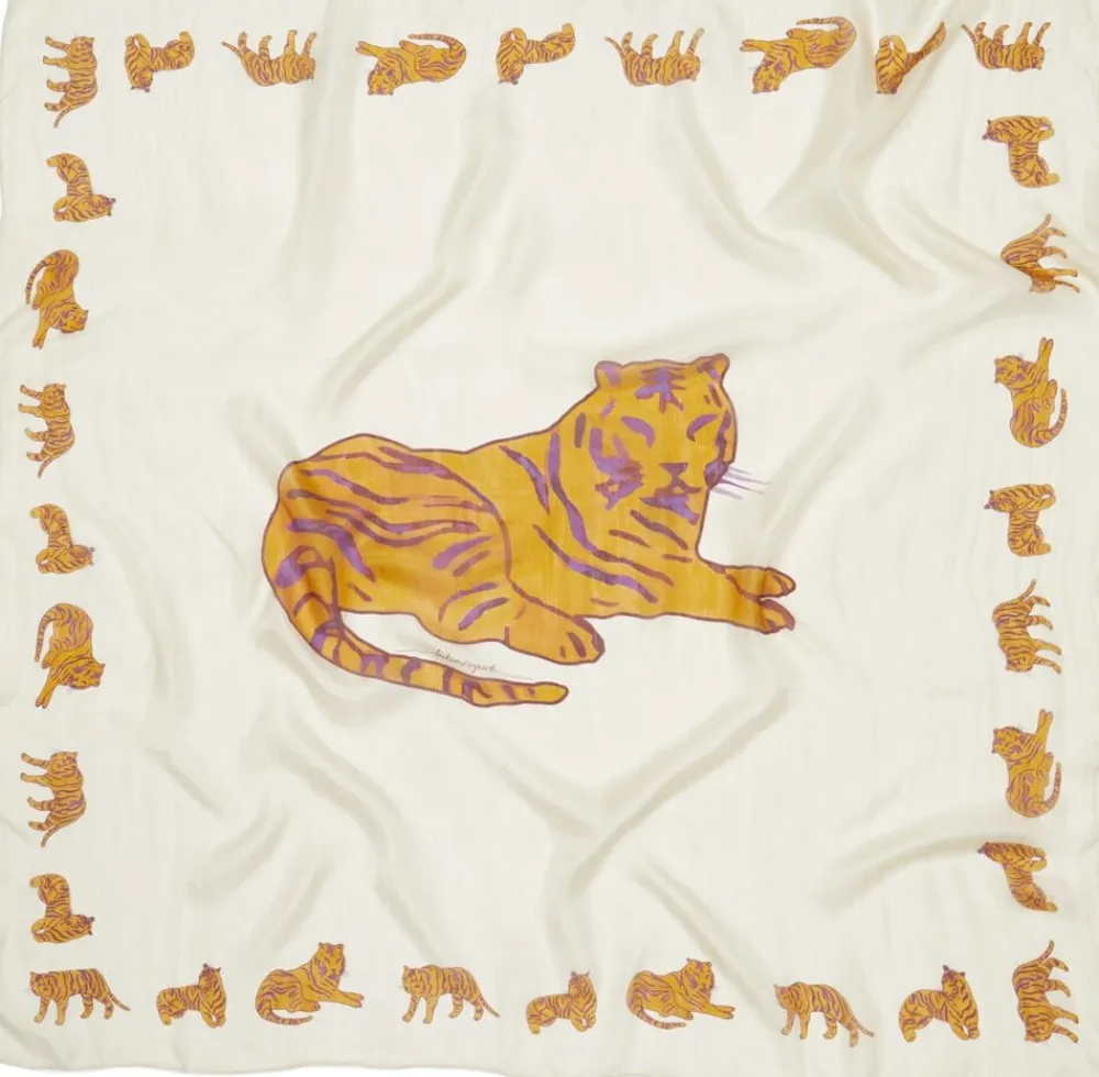 Becksöndergaard Tigarea Tabby Sia Scarf Birch white Online