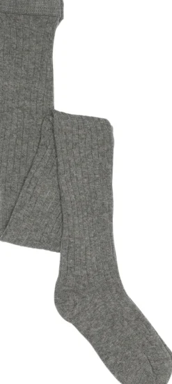 mpKids Tights cotton rib Grå