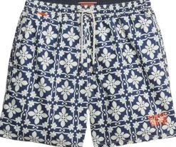 Superdry TILE PRINT 16 SWIM SHORT Navy tala tile Hot