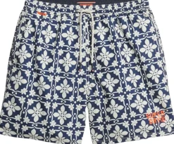 Superdry TILE PRINT 16 SWIM SHORT Navy tala tile Hot
