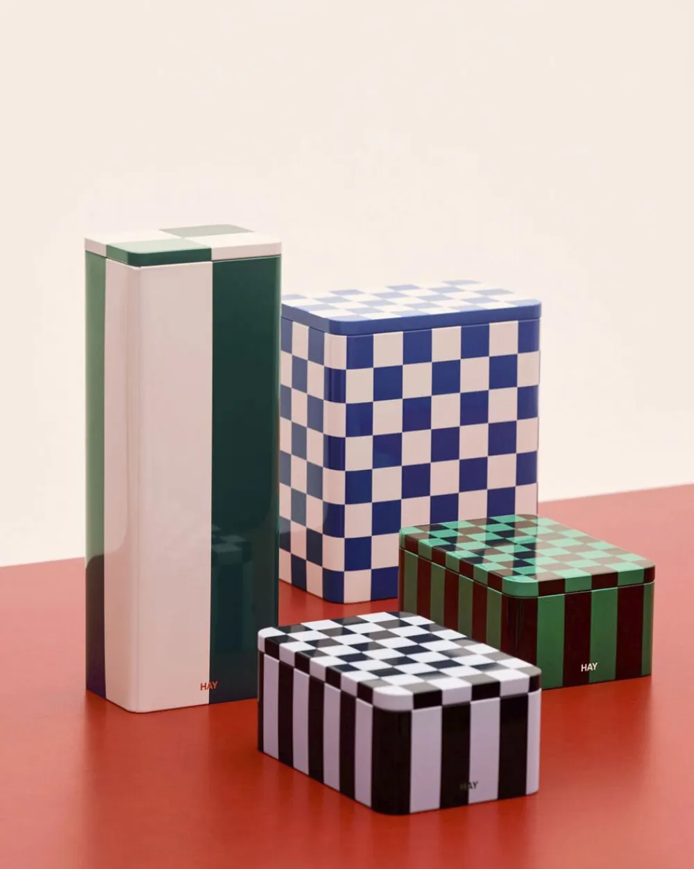 Hay Tin Container-Slim-Green and off-wh Outlet