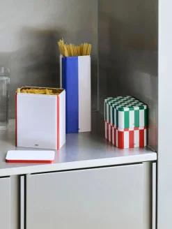 Tin Container-Small-Green and off-white>Hay Best