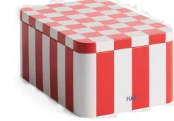 Tin Container-Small-Red and off-whi>Hay Hot