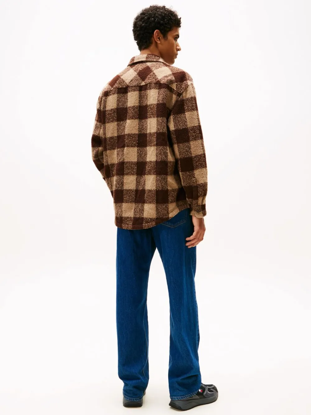 Tommy Hilfiger TJM CHECK OVERSHIRT EXT Rich brown / buffalo check Sale