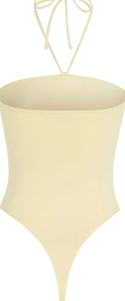 Tommy Hilfiger TJW TONAL LINEAR STRAPLESS BODY Lemon zest Hot