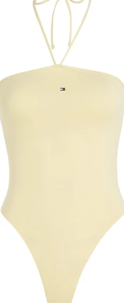 Tommy Hilfiger TJW TONAL LINEAR STRAPLESS BODY Lemon zest Hot