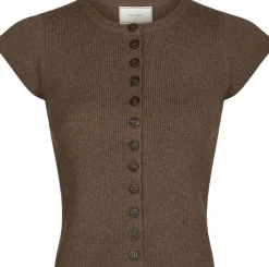 Neo Noir Todda Knit Tee Brown melange Discount