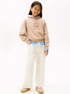 Tommy Hilfiger TONAL CREST HOODIE Malted milk