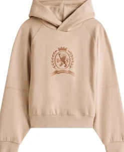 Tommy Hilfiger TONAL CREST HOODIE Malted milk