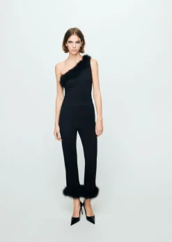 MANGO TOP XPLUMI Black New