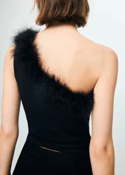 MANGO TOP XPLUMI Black New