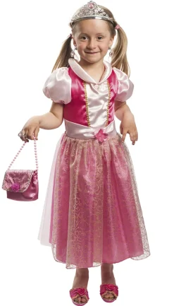 Tornerose eventyrkjole felt) Str 4-7 år>4-GIRLZ New