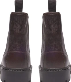 Les Deux Trais Grain Leather Chelsea Boot Brown Clearance